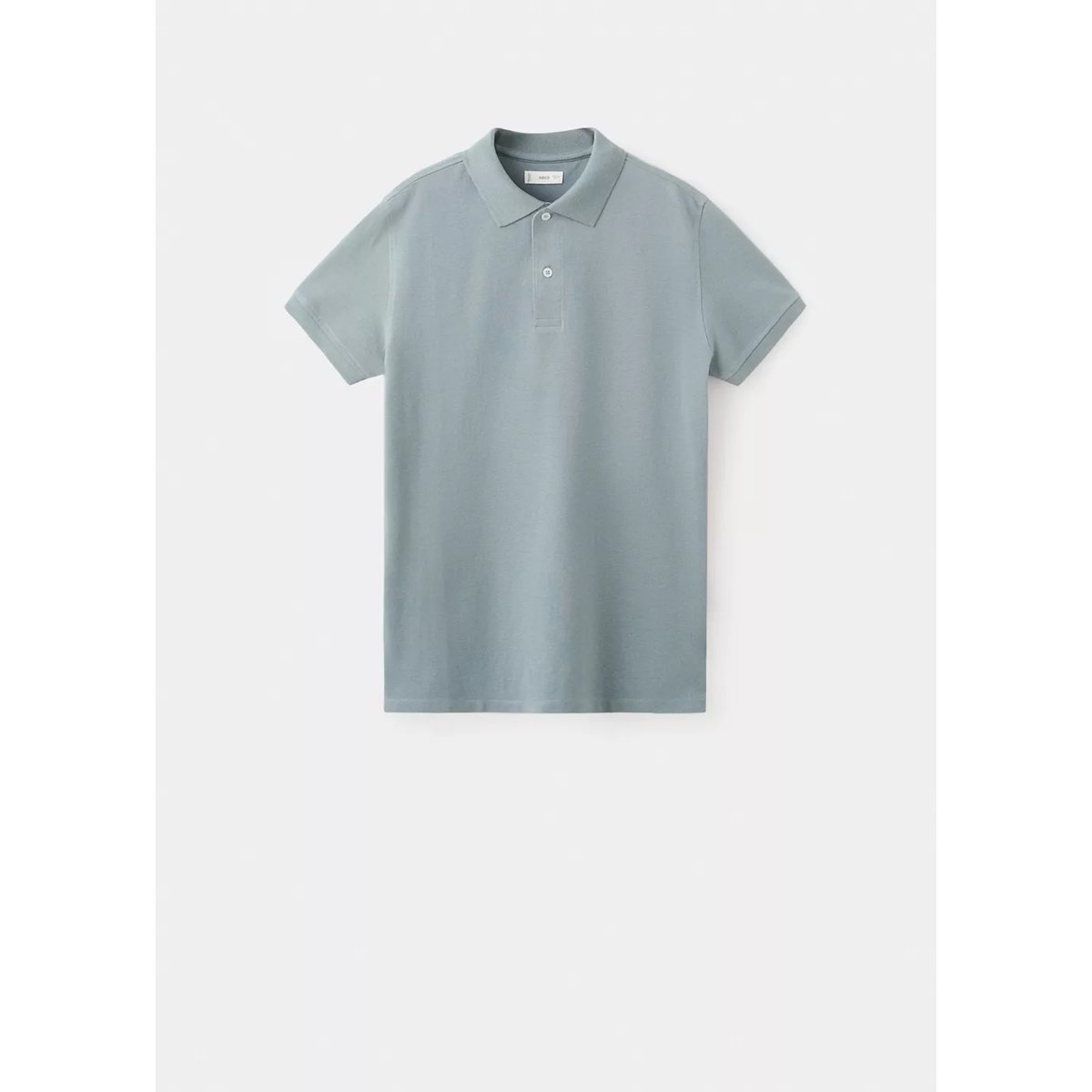 Polo coton manches courtes bleu, MANGO TEEN