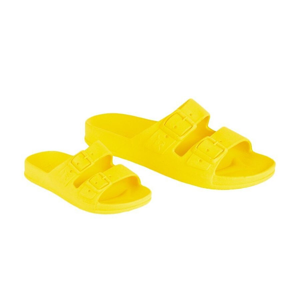 Mules doubles brides BAHIA jaune fluo, CACATOES
