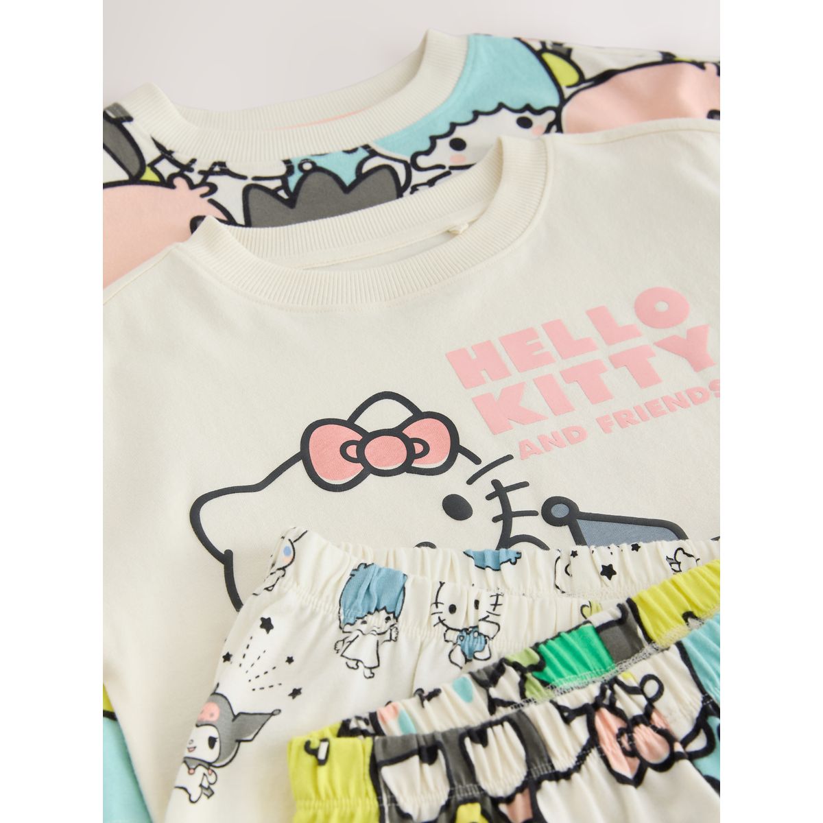 Pyjama hello kitty, lot de 2 écru/rose, NEXT