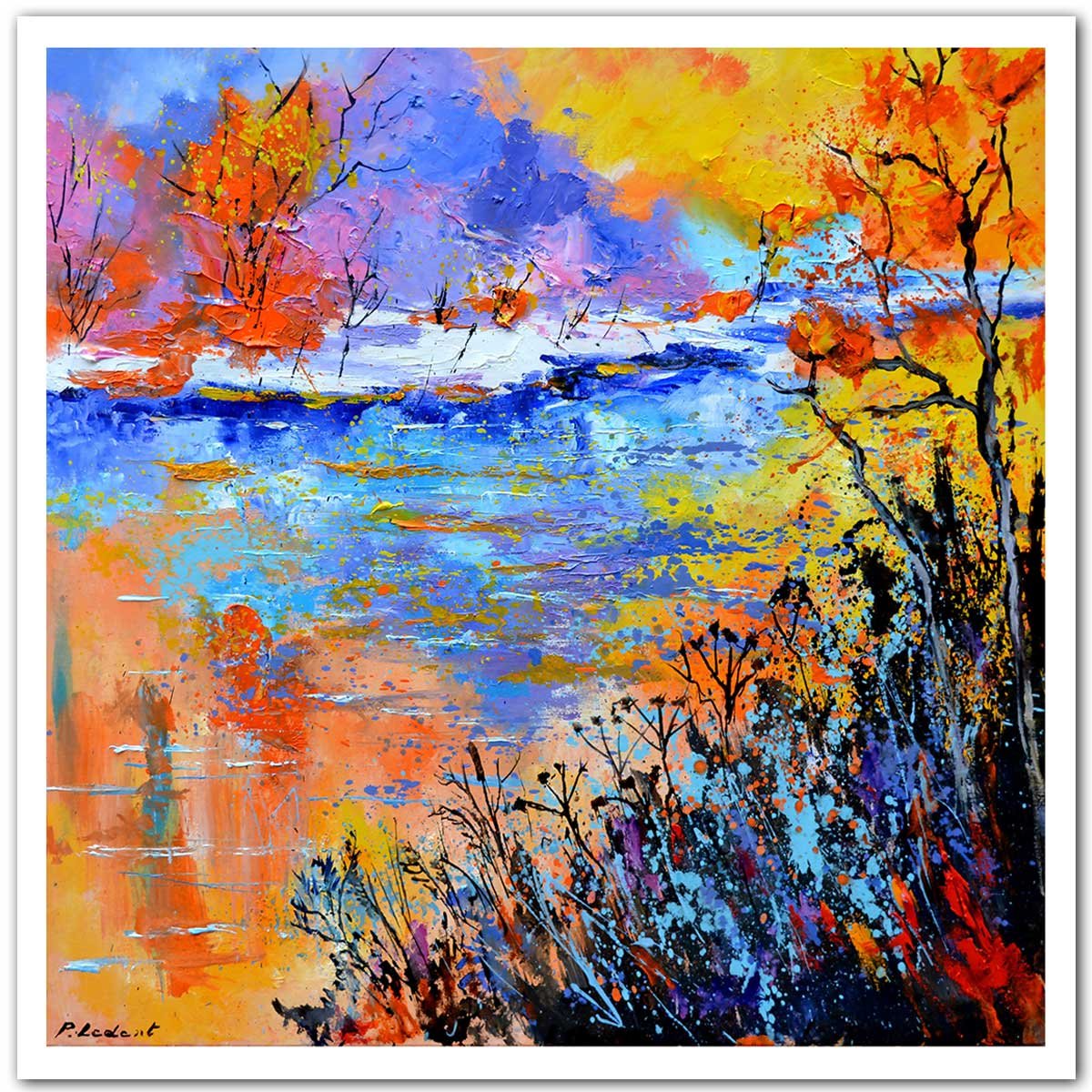 Affiche reflets d'eaux affiche seule, HEXOA