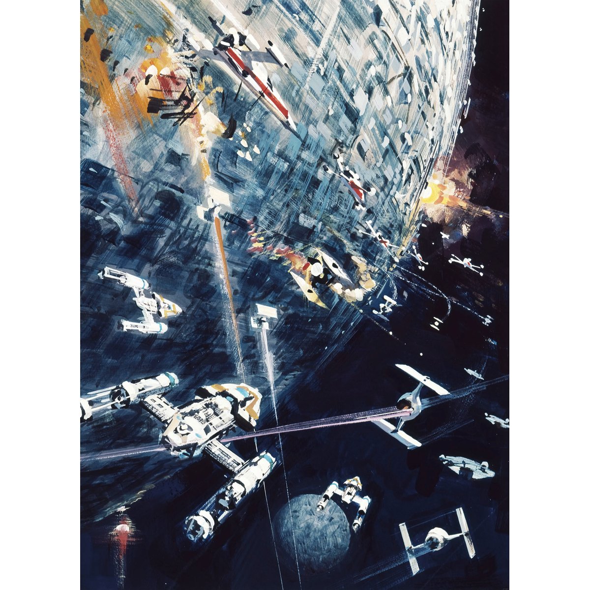 Papier peint Komar - Star Wars Classic Dogfight - 200 x 275 cm bleu, HEXOA