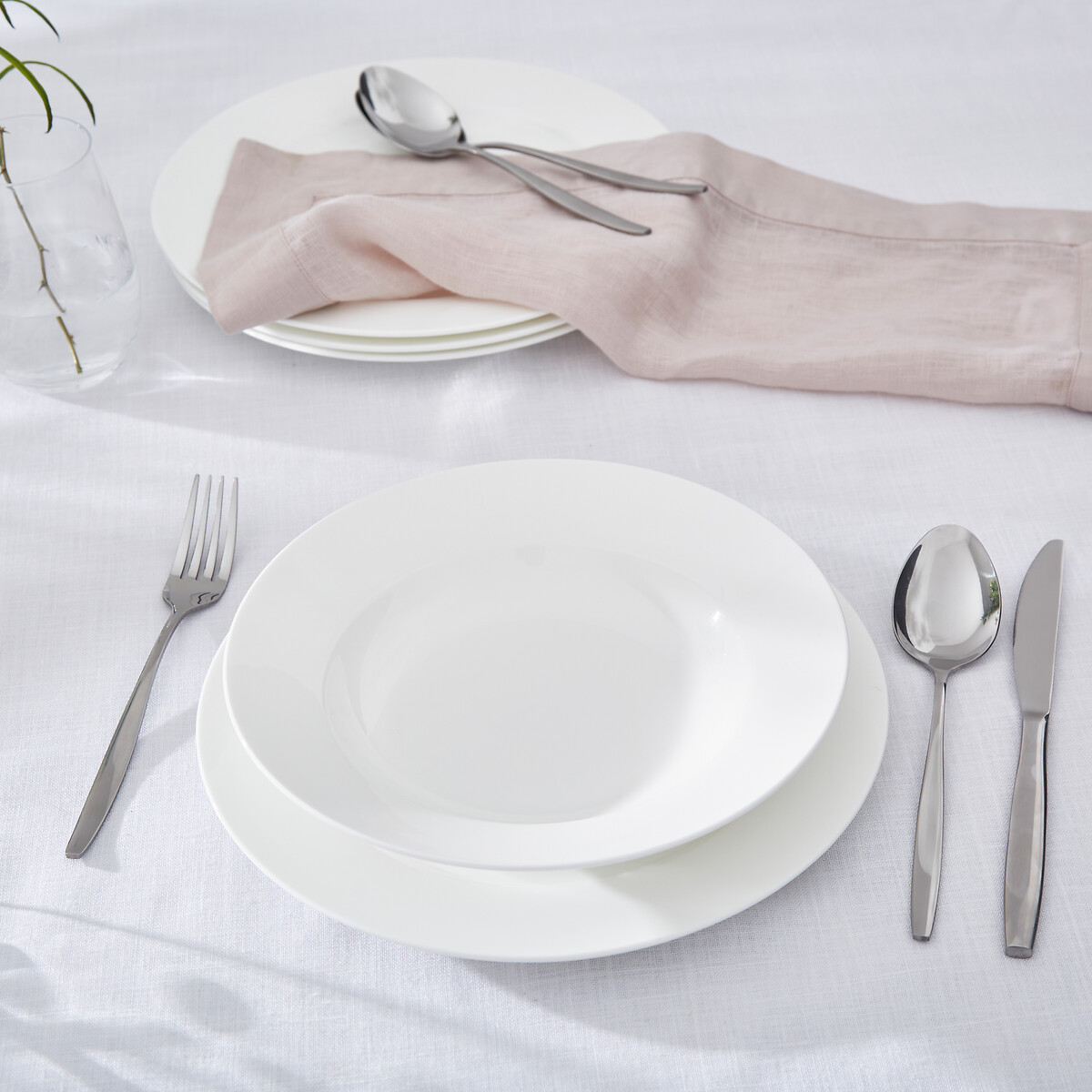 Set of 4 Serendipity Soup Plates white, ROYAL WORCESTER