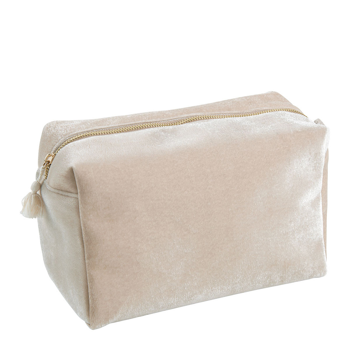 Trousse de toilette rectangulaire ecru, MATHILDE M