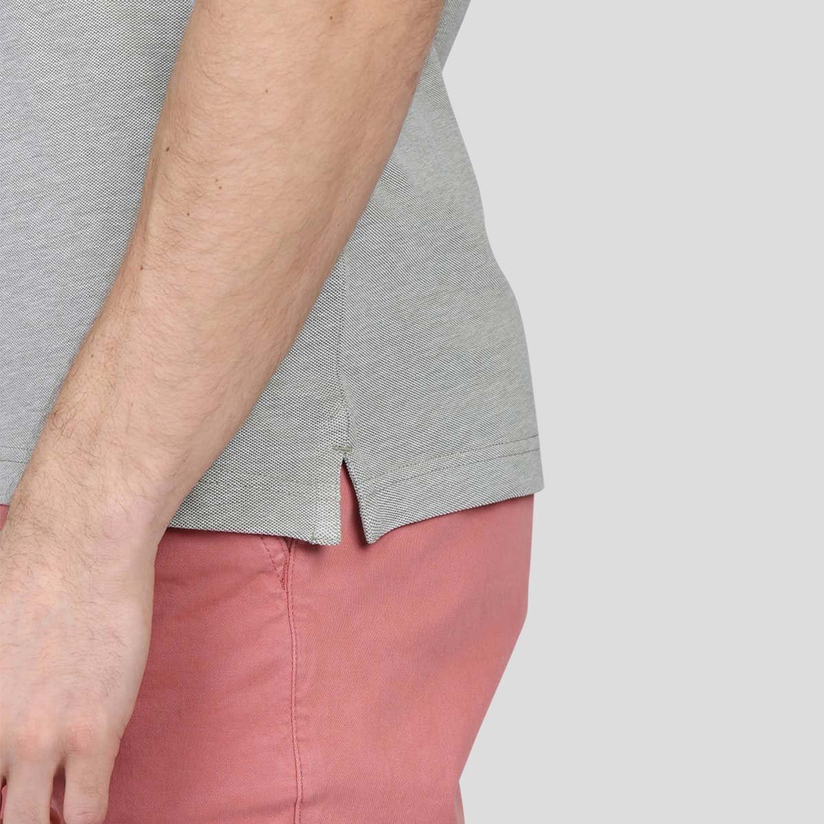 Polo chiné kaki clair, MISE AU GREEN