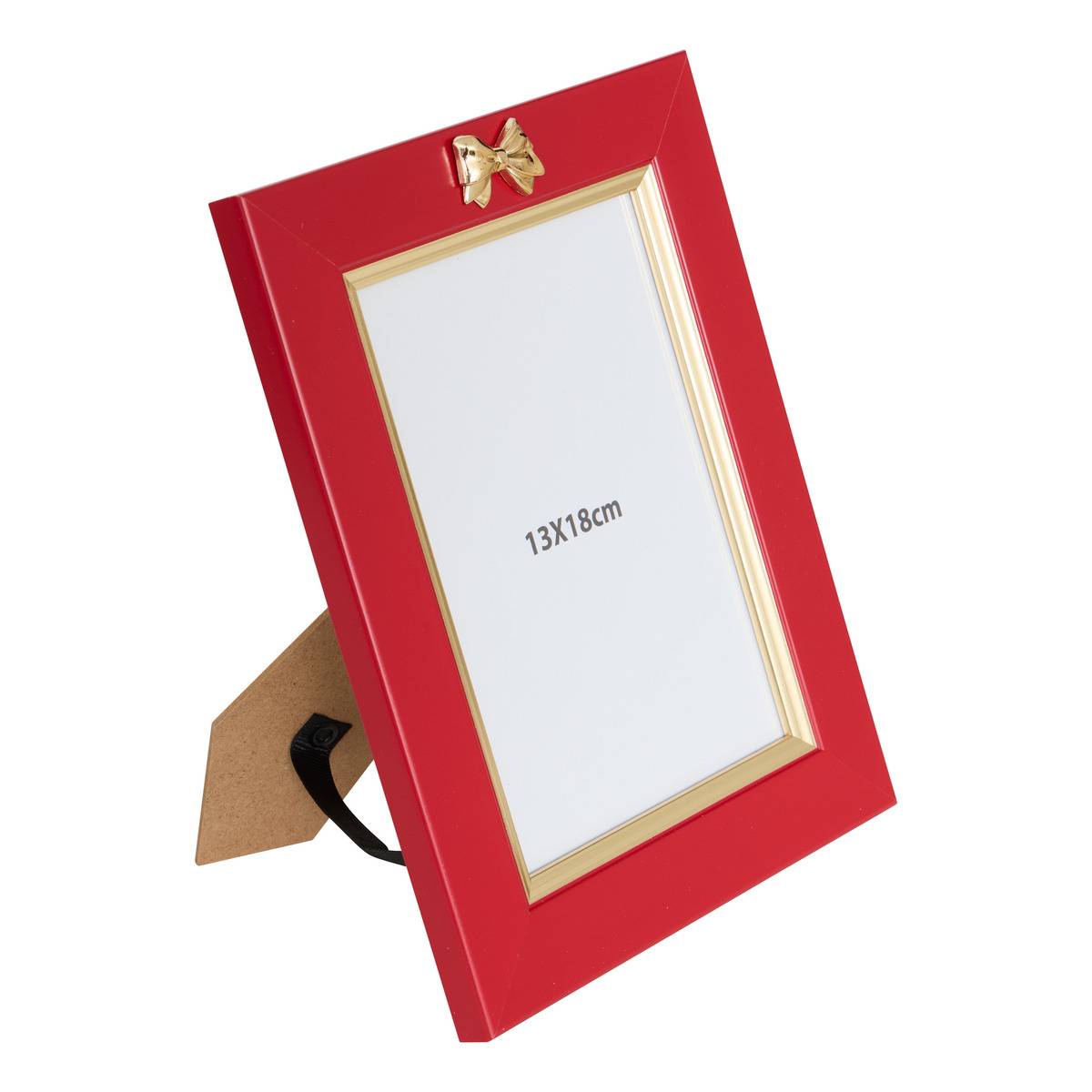 CADRE ROUGE NOEUD 13X18 rouge, FEERIC LIGHTS & CHRISTMAS
