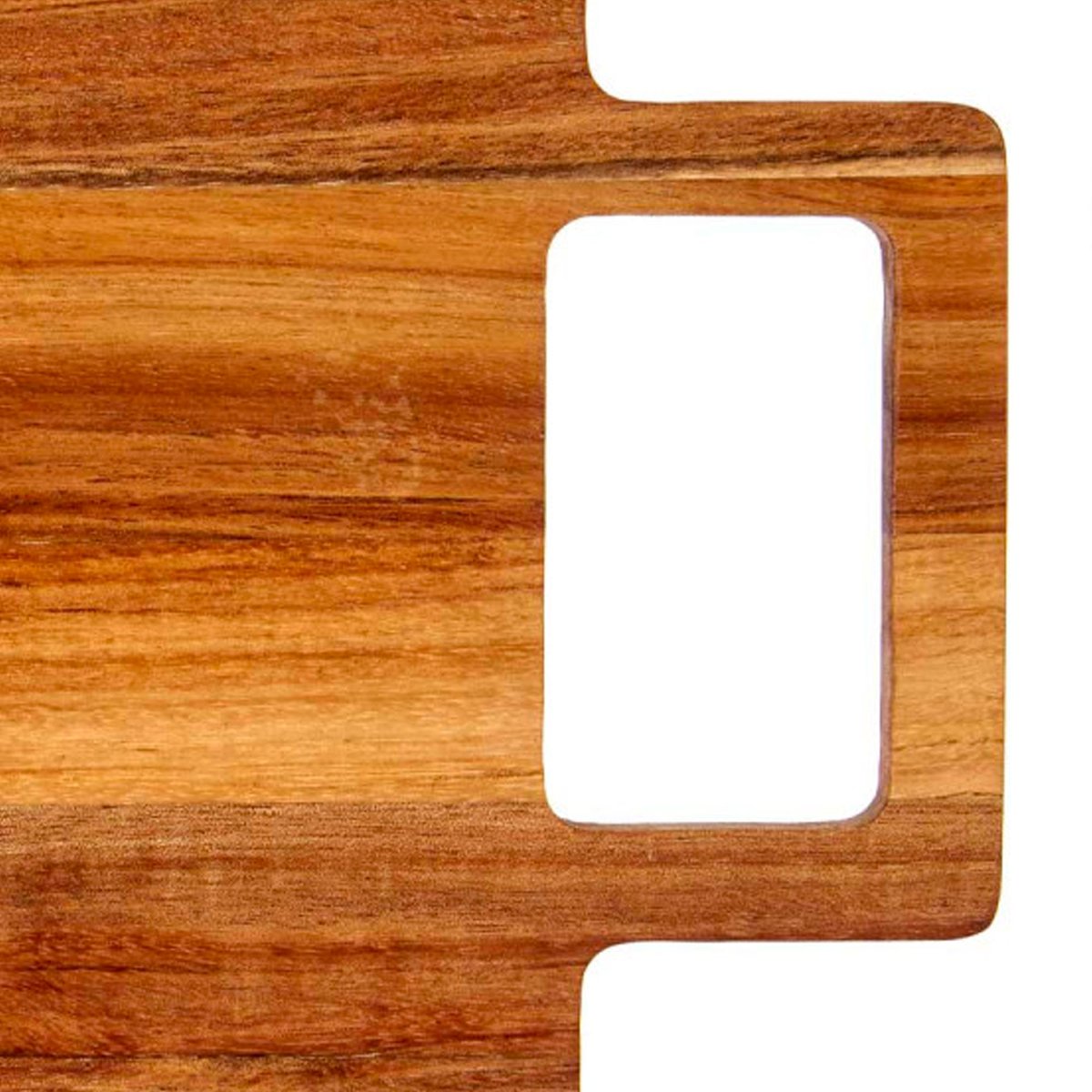 Planche à découper en acacia et marbre blanc 38x18x1.5cm blanc, WADIGA