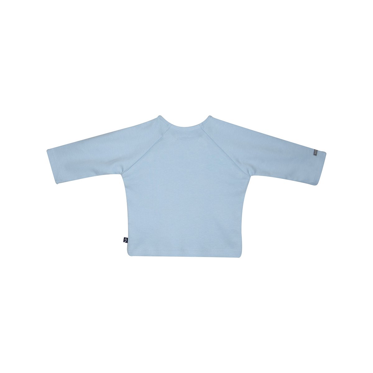 Tshirt pantalon bavoir miles maille manches longues bebe bleu, SUCRE D'ORGE