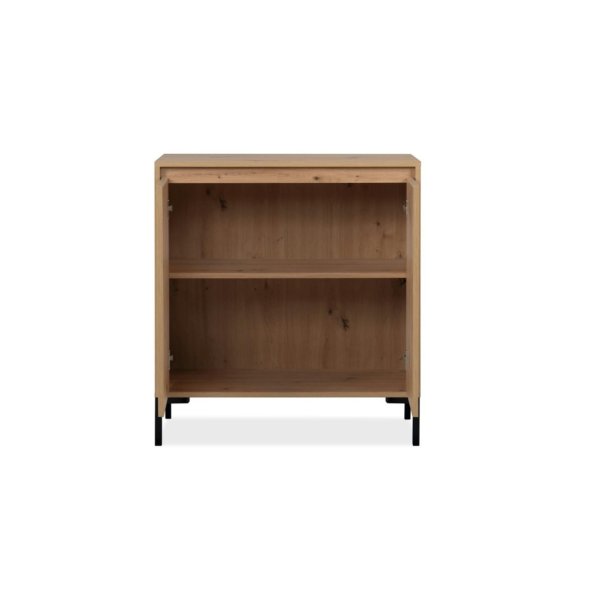 Meuble d'entrée décor bois 2 portes KARVI bois naturel, PIER IMPORT