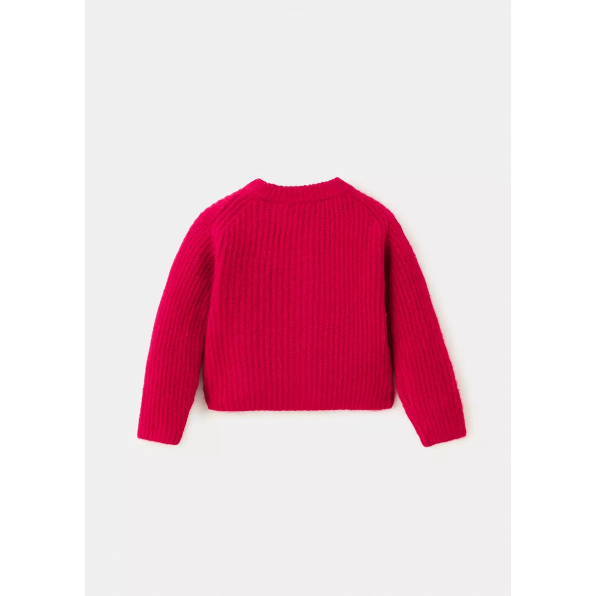 Cardigan côtelé boutons rouge, MANGO BABY
