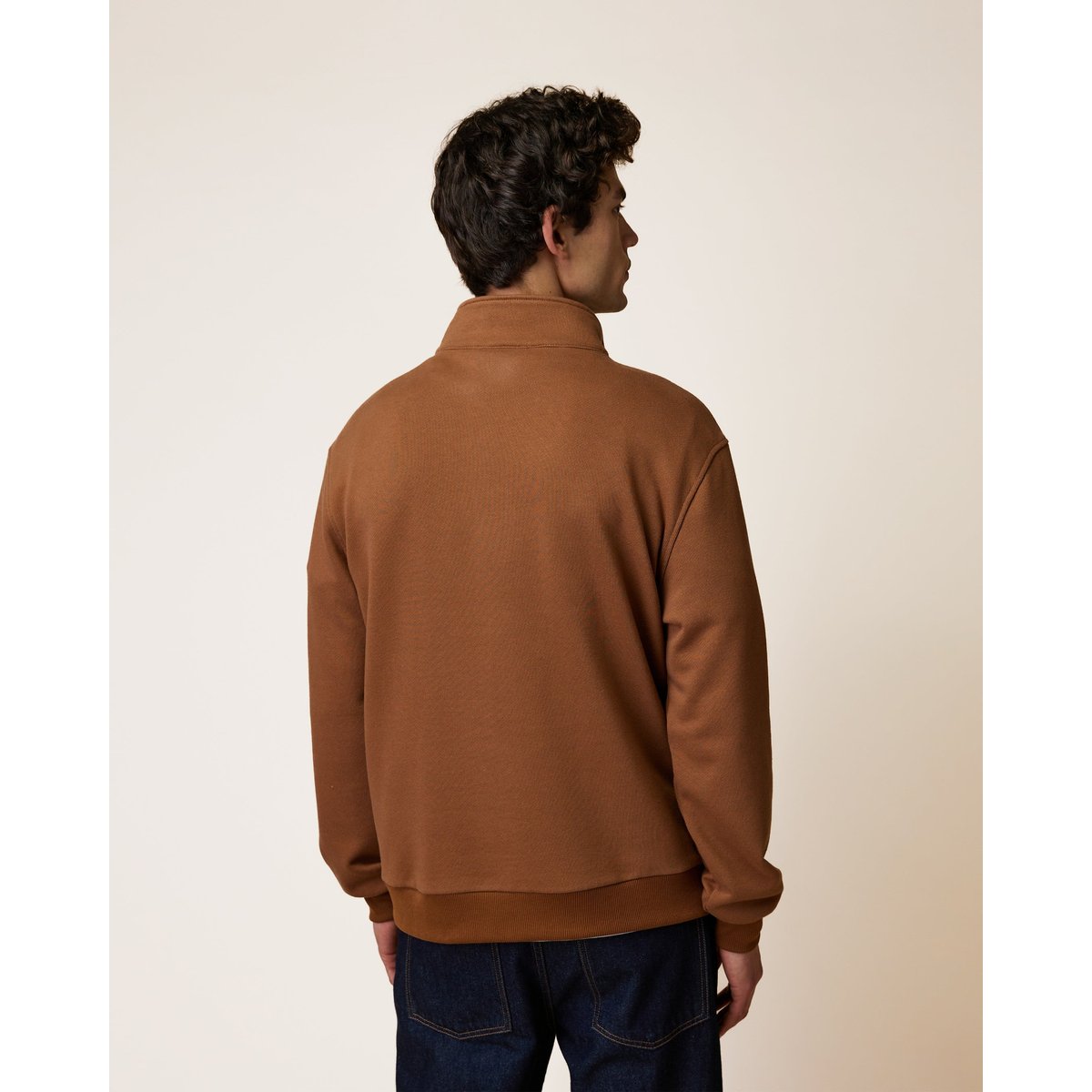 Sweat en molleton camel, FAGUO