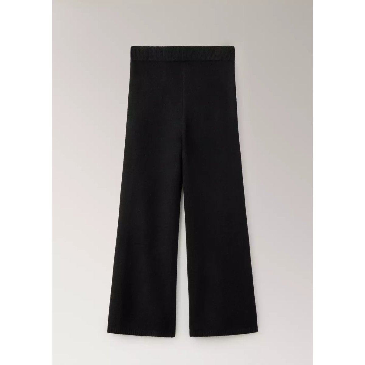 Pantalon de pyjama en maille à jambes larges noir, MANGO