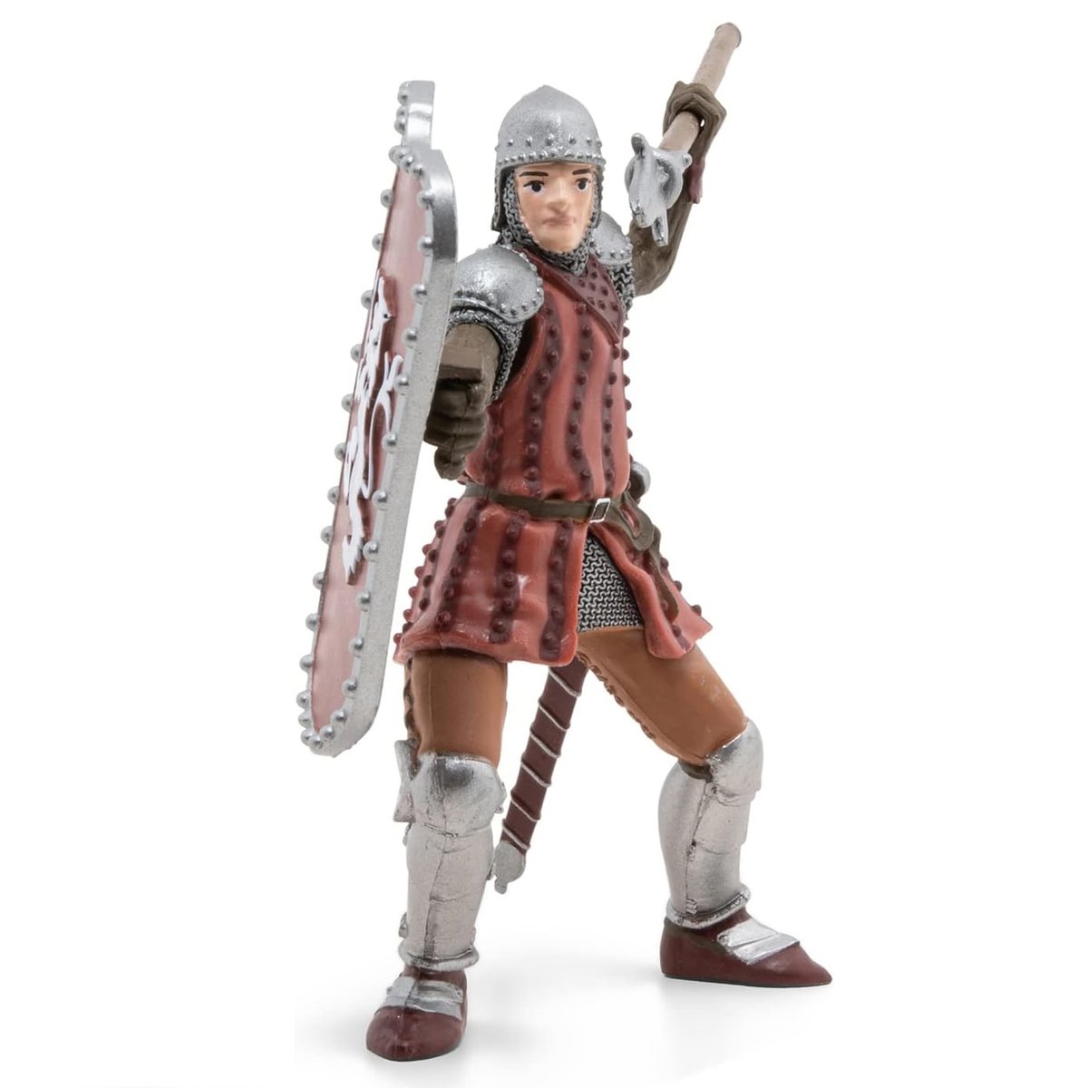 Figurine Chevalier au javelot marron, PAPO