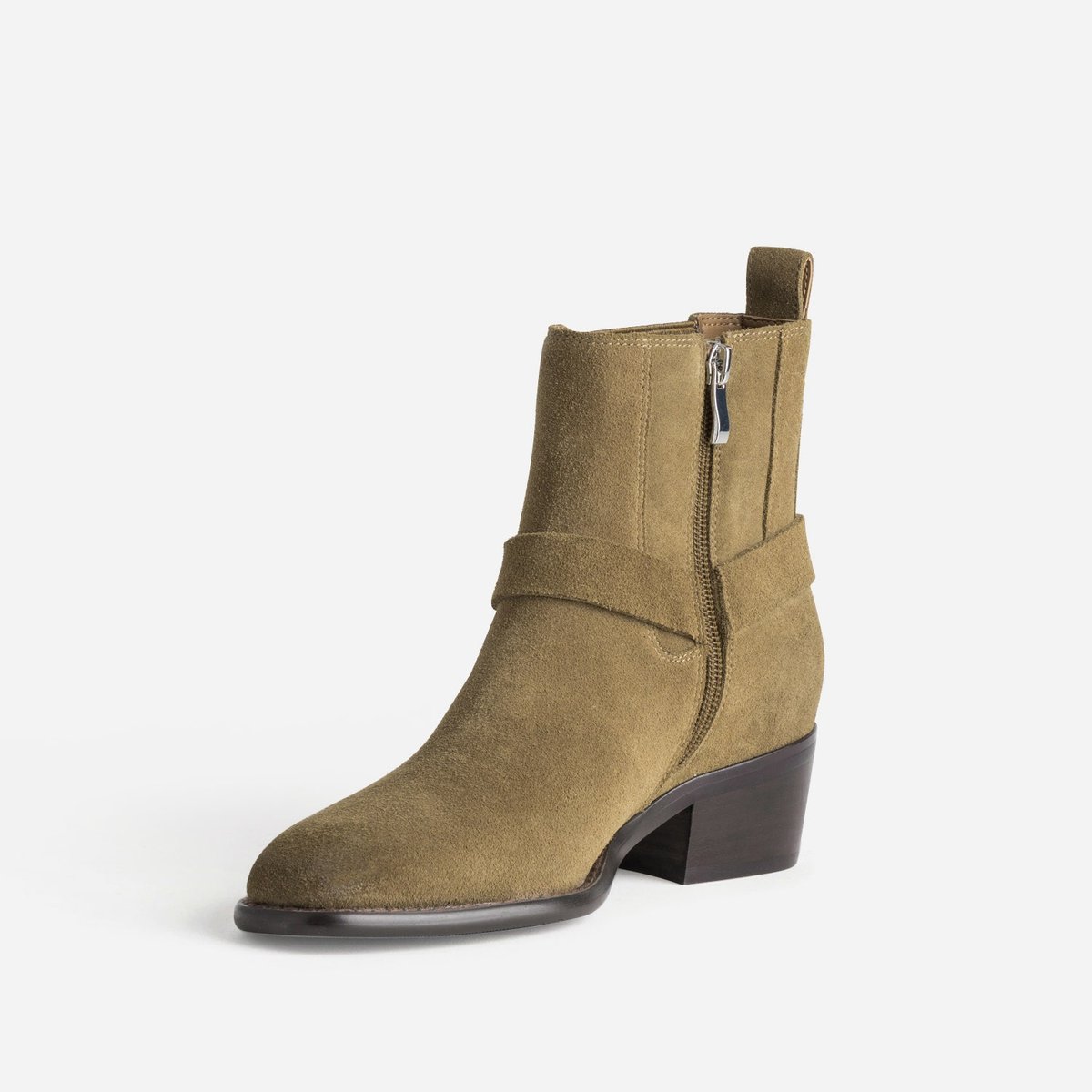 Boots en cuir LAORA taupe, ERAM