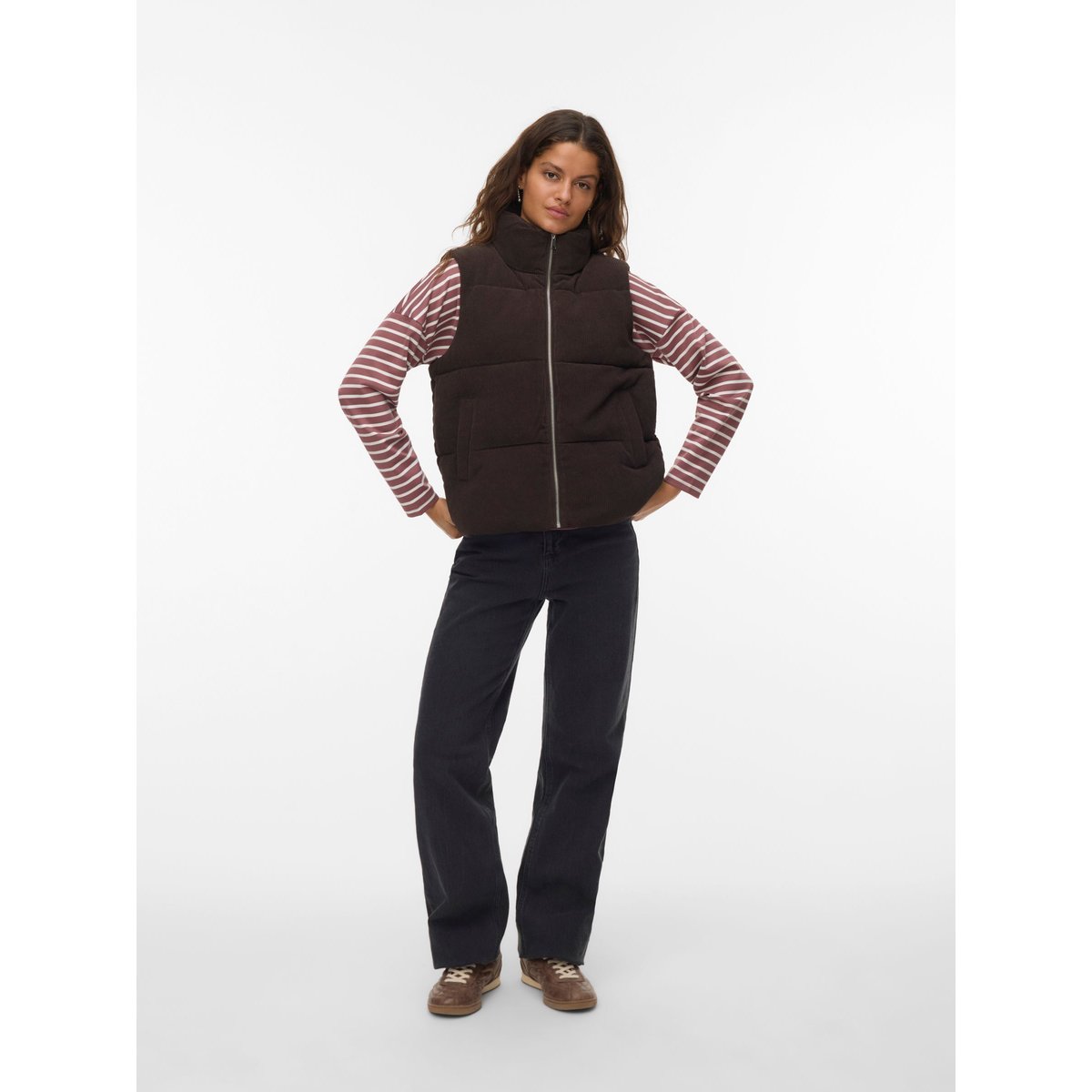 Gilet marron - chocolate torte, VERO MODA