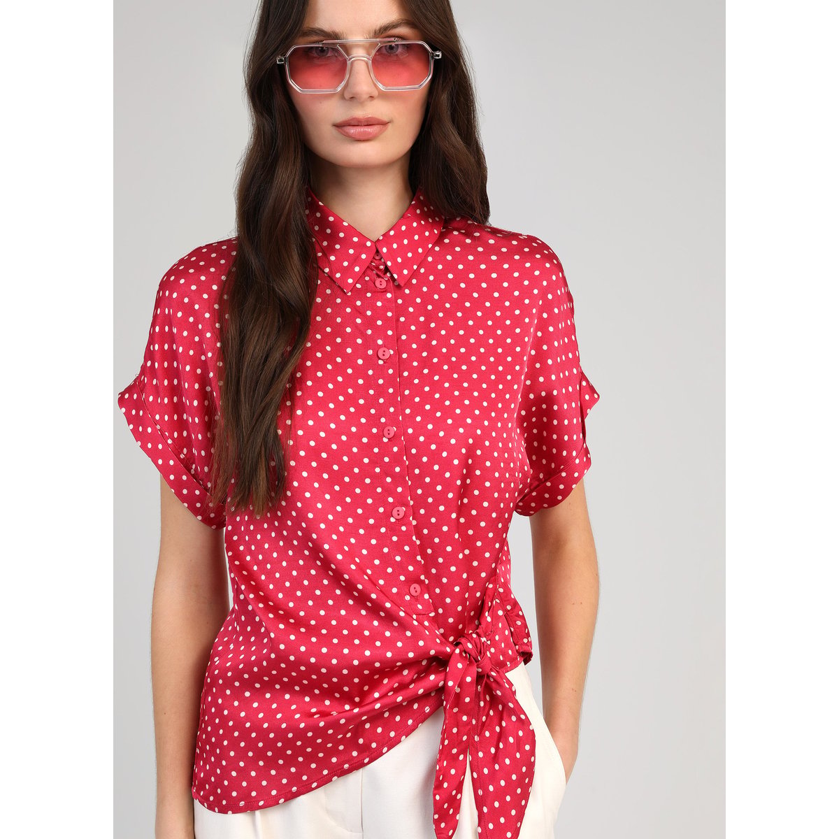 Chemise KAVINY doriva framboise, AN'GE