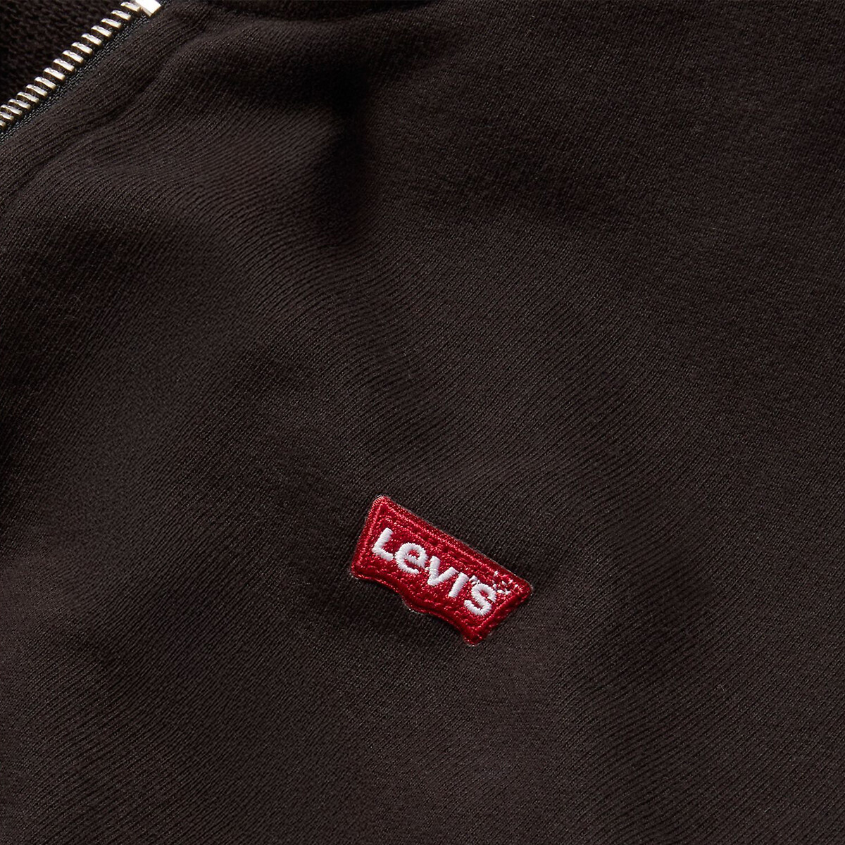 Sudadera con capucha y cremallera, cuello redondo negro, LEVI'S