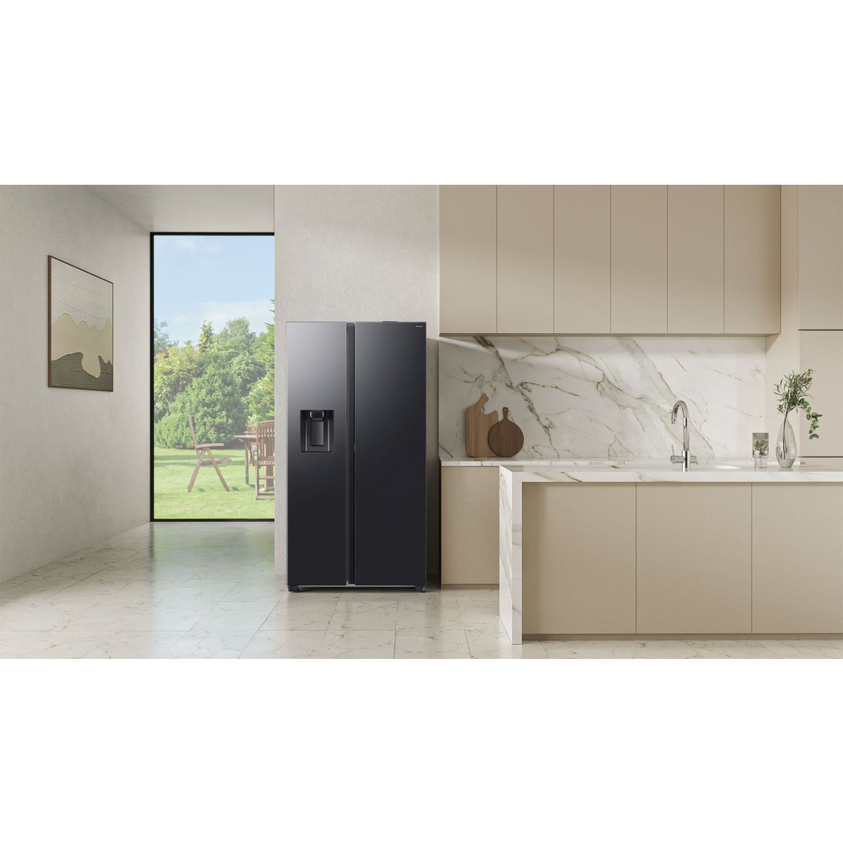 Réfrigérateur Américain RS80F64KEF couleur unique, SAMSUNG