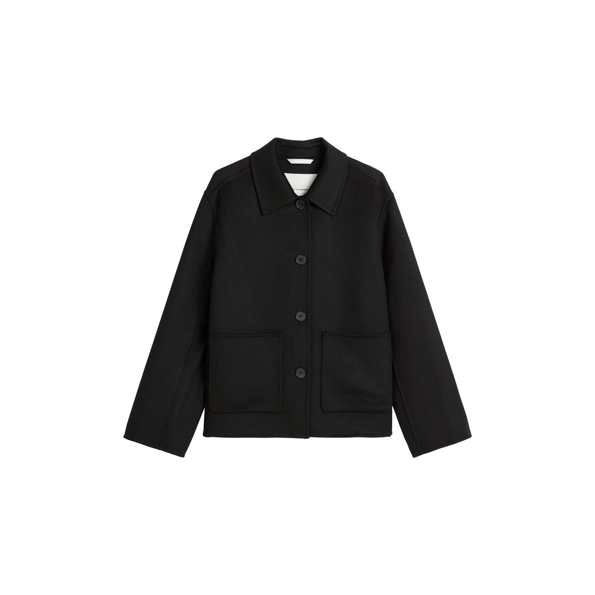 Veste chemise regular en double face de laine noble noir, MARC O'POLO