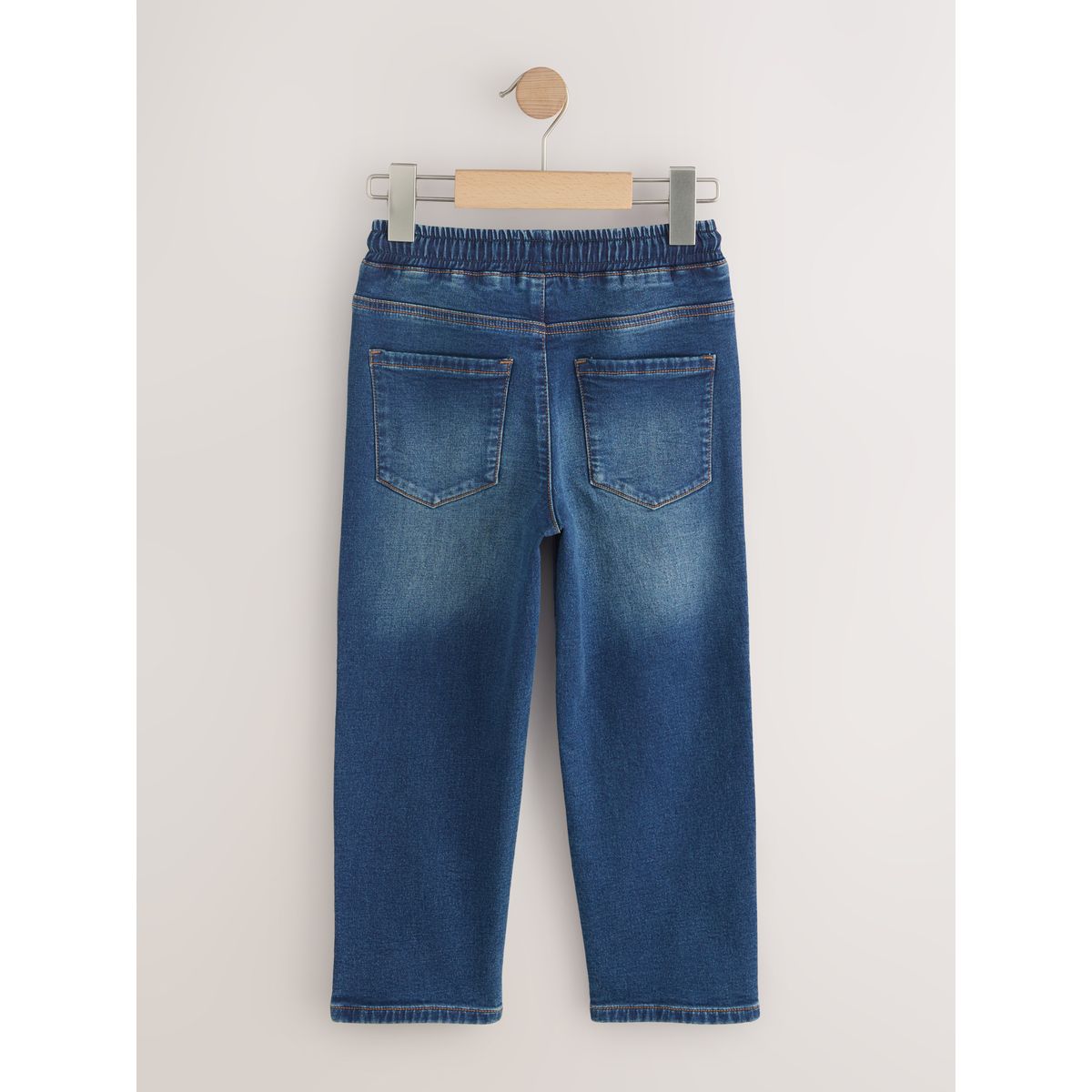 Jean ample à taille élastique, lot de 2 noir/bleu marine, NEXT