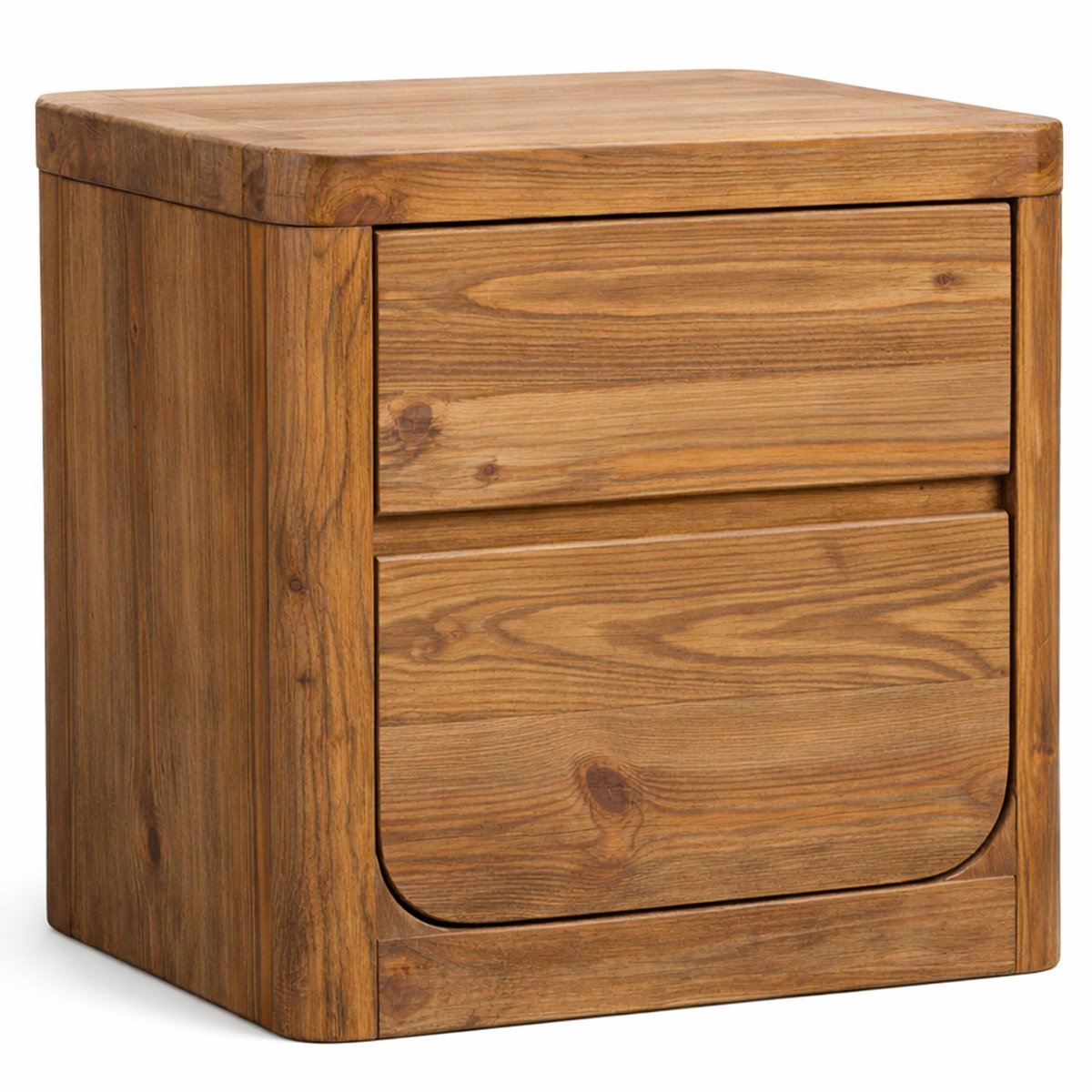 Table de chevet en bois recyclé de pin 55x45x56cm bois, WADIGA
