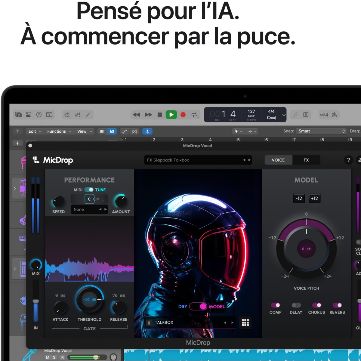 Ordinateur Apple Pro 14" Puce M5 CPU 10 / GPU 10 coeurs Mémoire RAM 24Go Stockage 1To SSD XDR Noir sidéral couleur unique, APPLE