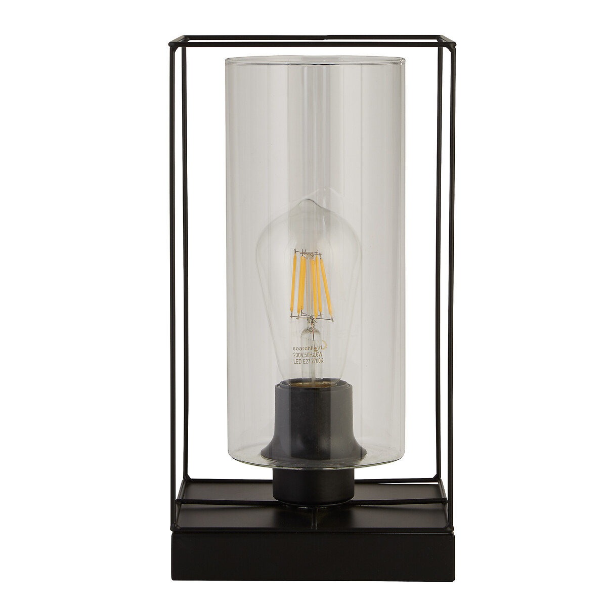 Enid Glass Table Lamp black, SO'HOME