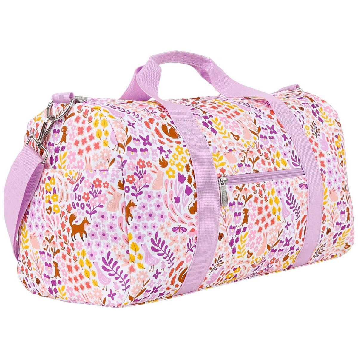Sac de voyage violet, blanc, jaune, A LITTLE LOVELY COMPANY