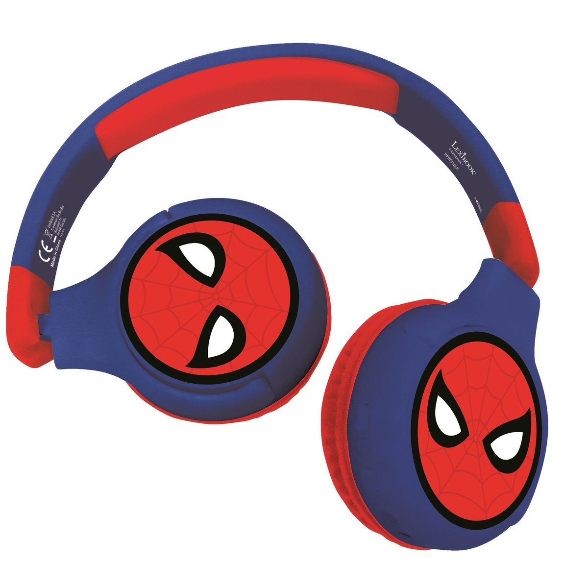 Casque 2 en 1 Bluetooth et Filaire SpiderMan bleu, LEXIBOOK