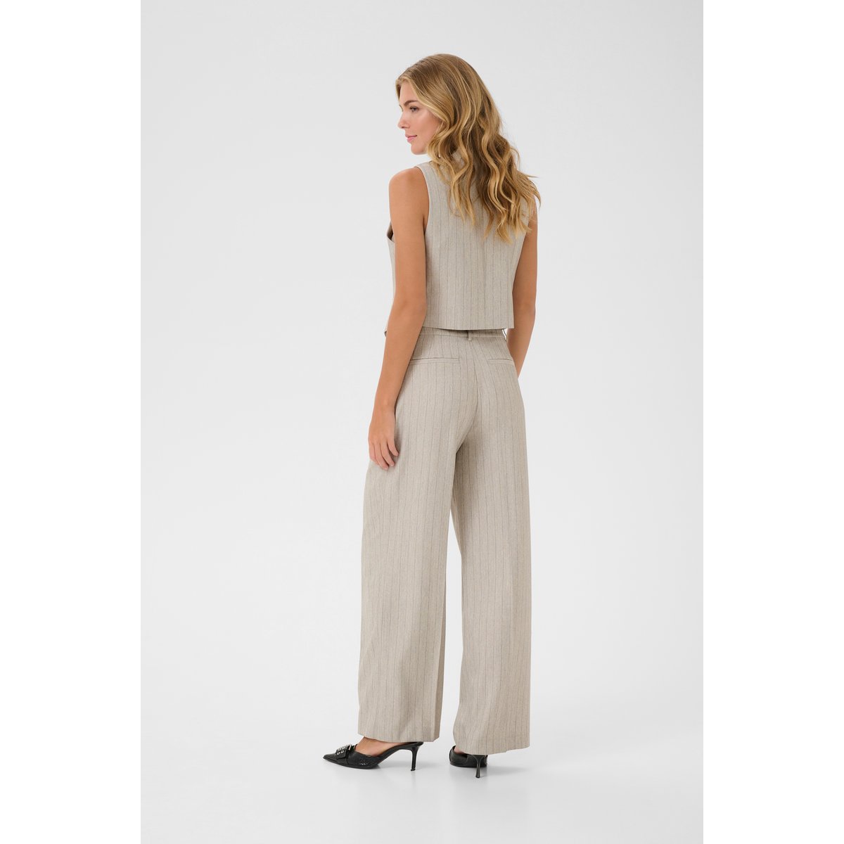 Pants Suiting gris grey pinstripe, KAFFE