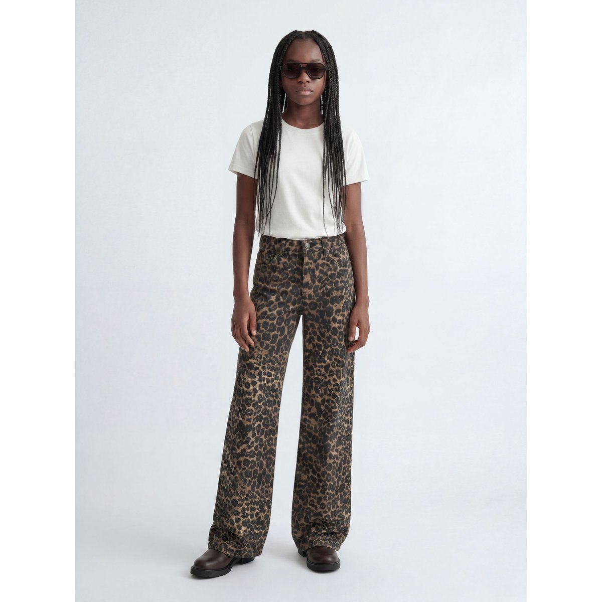 Pantalon À Jambe Large marron - cornstalk 1, JJXX