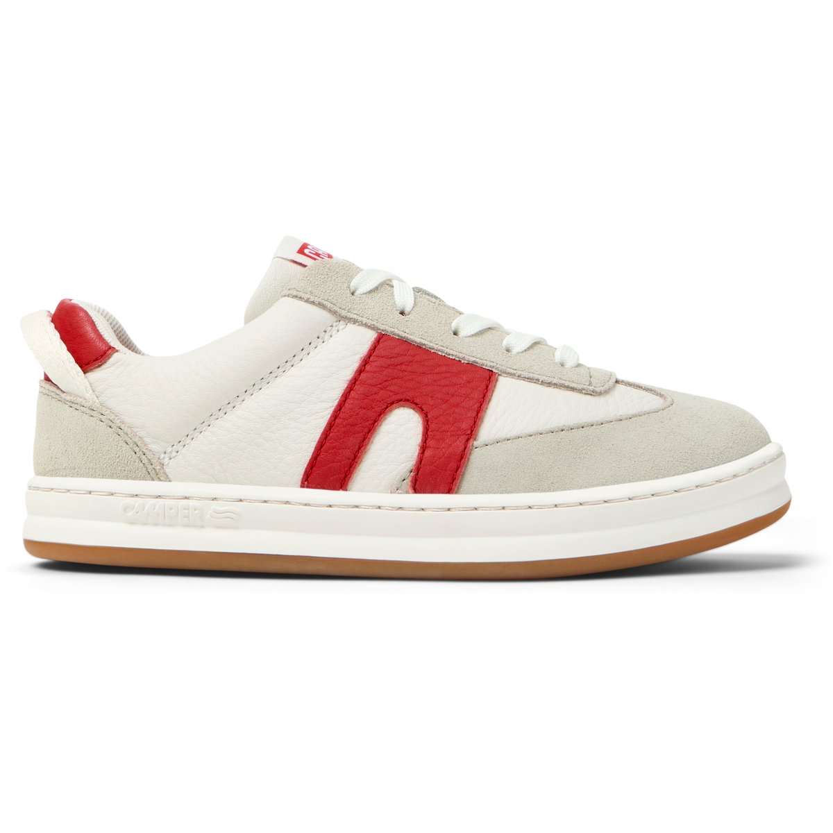 Baskets Runner Four Smooth Leather blanc beige, CAMPER
