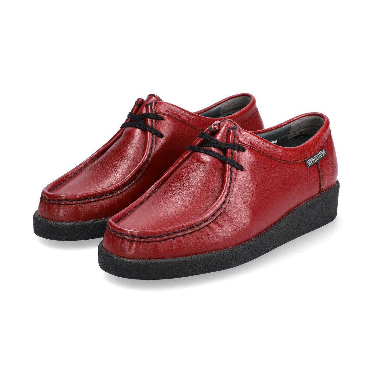 Mocassins en cuir CHRISTY rouge 1481, MEPHISTO