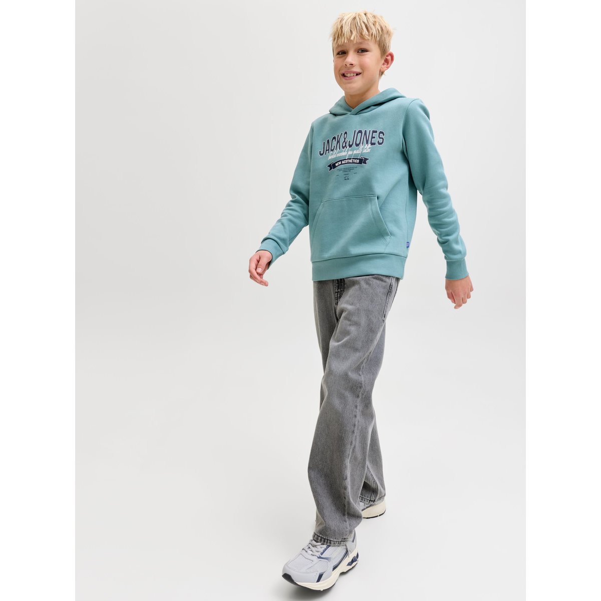 Jean Baggy Fit grey denim, JACK & JONES JUNIOR