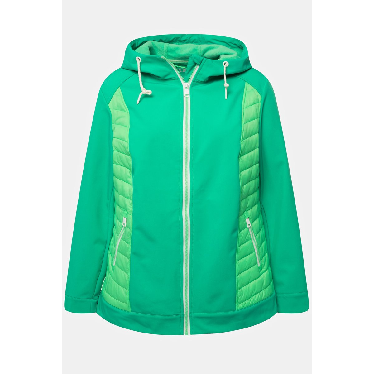Veste à capuche hybride HYPRAR, imperméable vert printanier, ULLA POPKEN