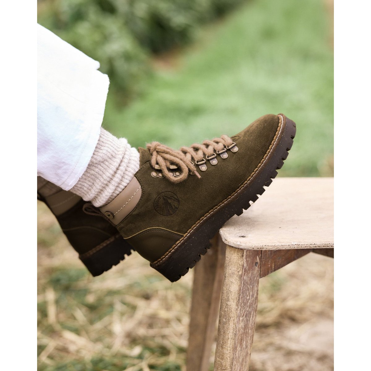 Chaussures cuir HAWTHORN kaki, FAGUO