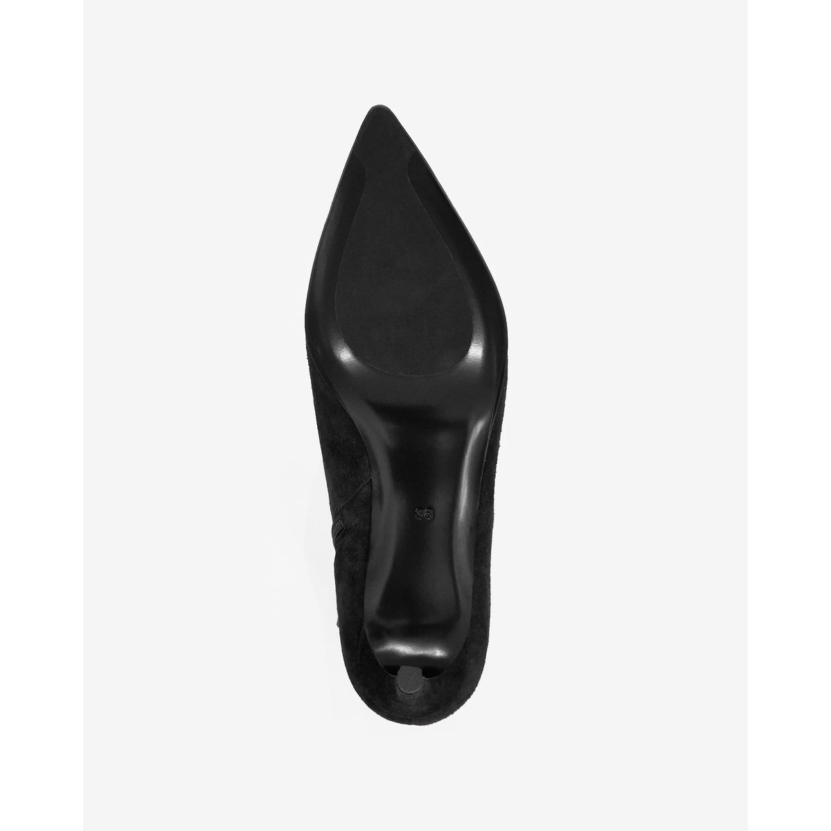 Bottines à bout pointu et en daim NOURA LOW noir, MI MAI