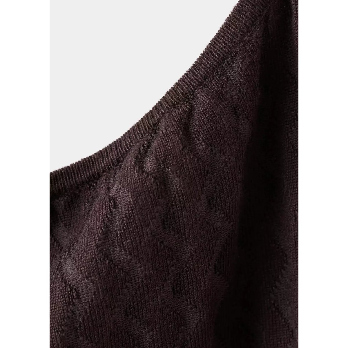 Haut en maille col bateau violet, MANGO TEEN