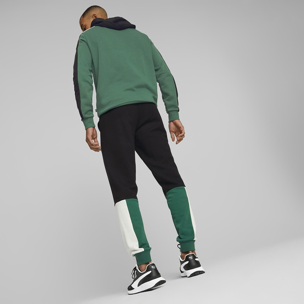 Pantalon de survêtement Colorblock noir/vert, PUMA