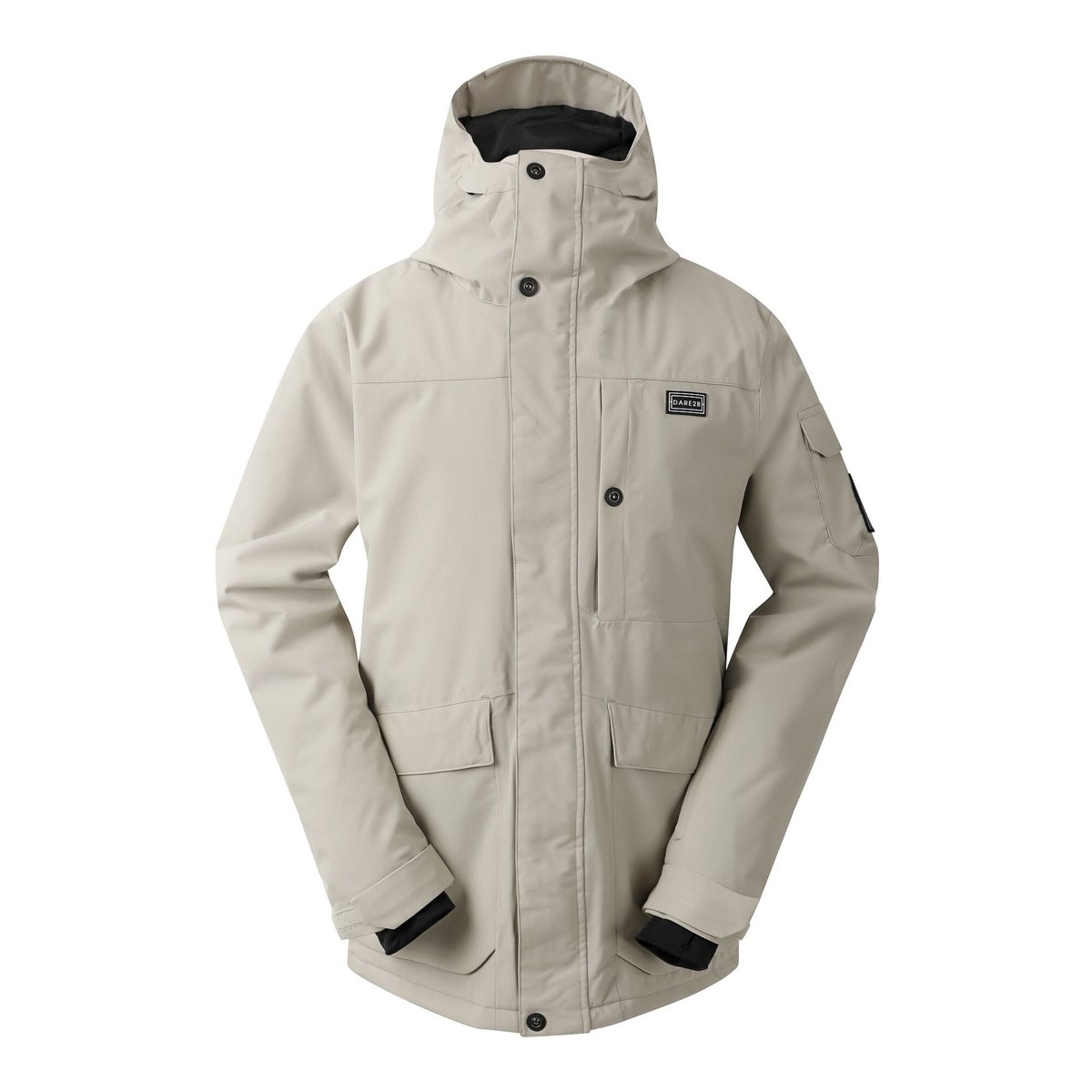 Blouson de ski à capuche blanc cassé, DARE 2B