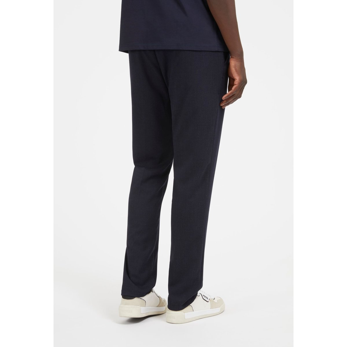 Pantalon Droit Taille Moyenne bleu foncé, GUESS
