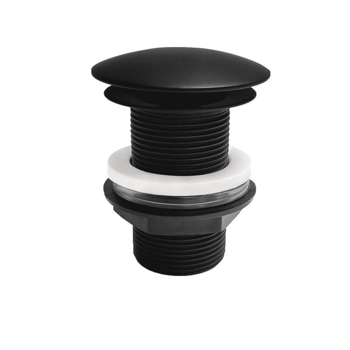 Robinet bec haut GRIFO + bonde LIV + siphon SIMON noir, MOB IN