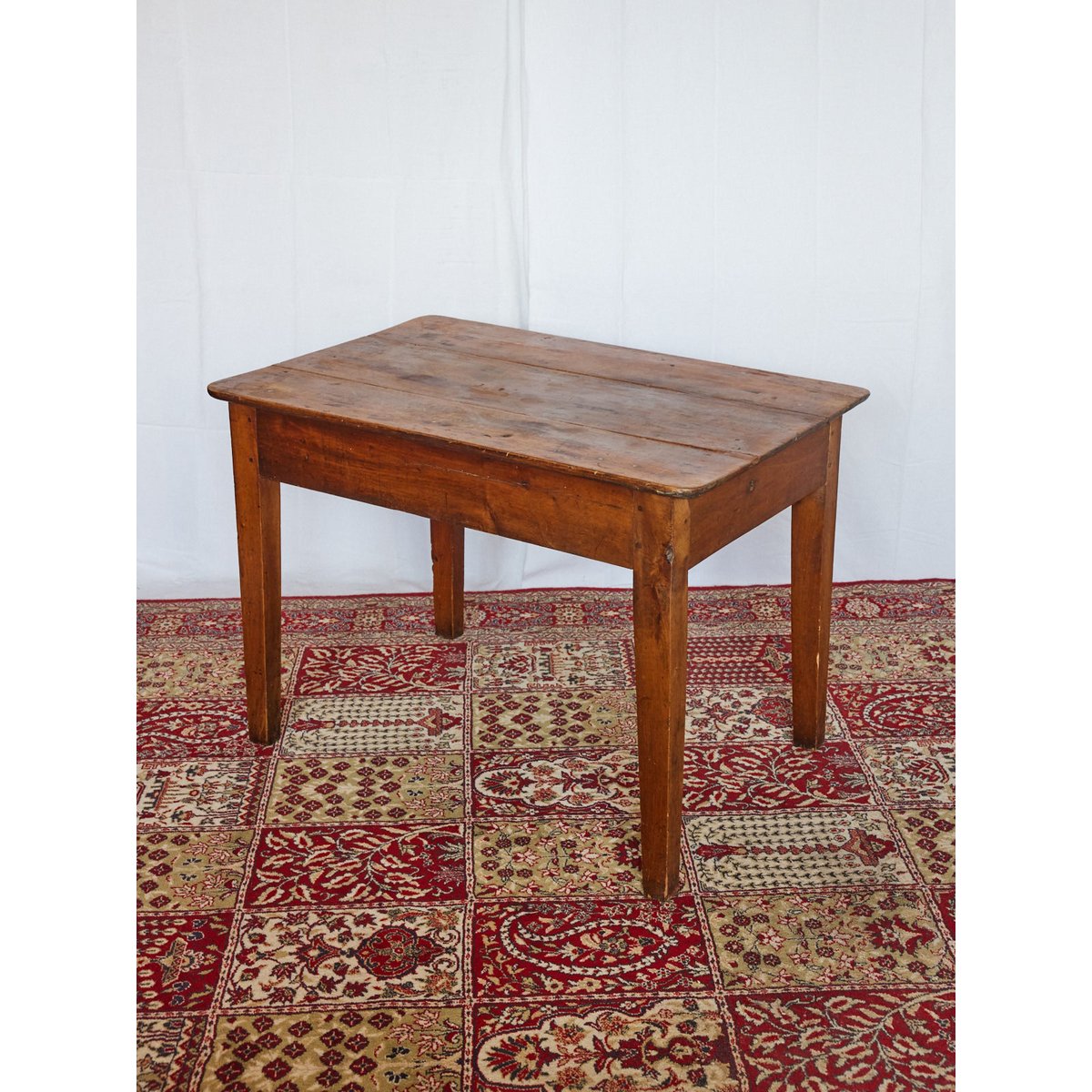 Table de ferme en chêne Francine N°1132 - Bon état bois foncé, DEBONGOUT