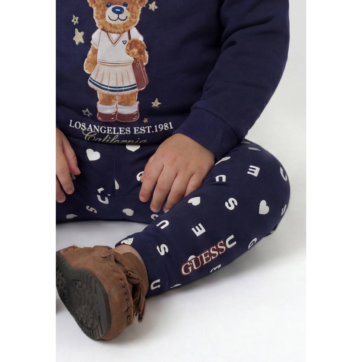 Leggings À Imprimé Animal bleu foncé, GUESS KIDS
