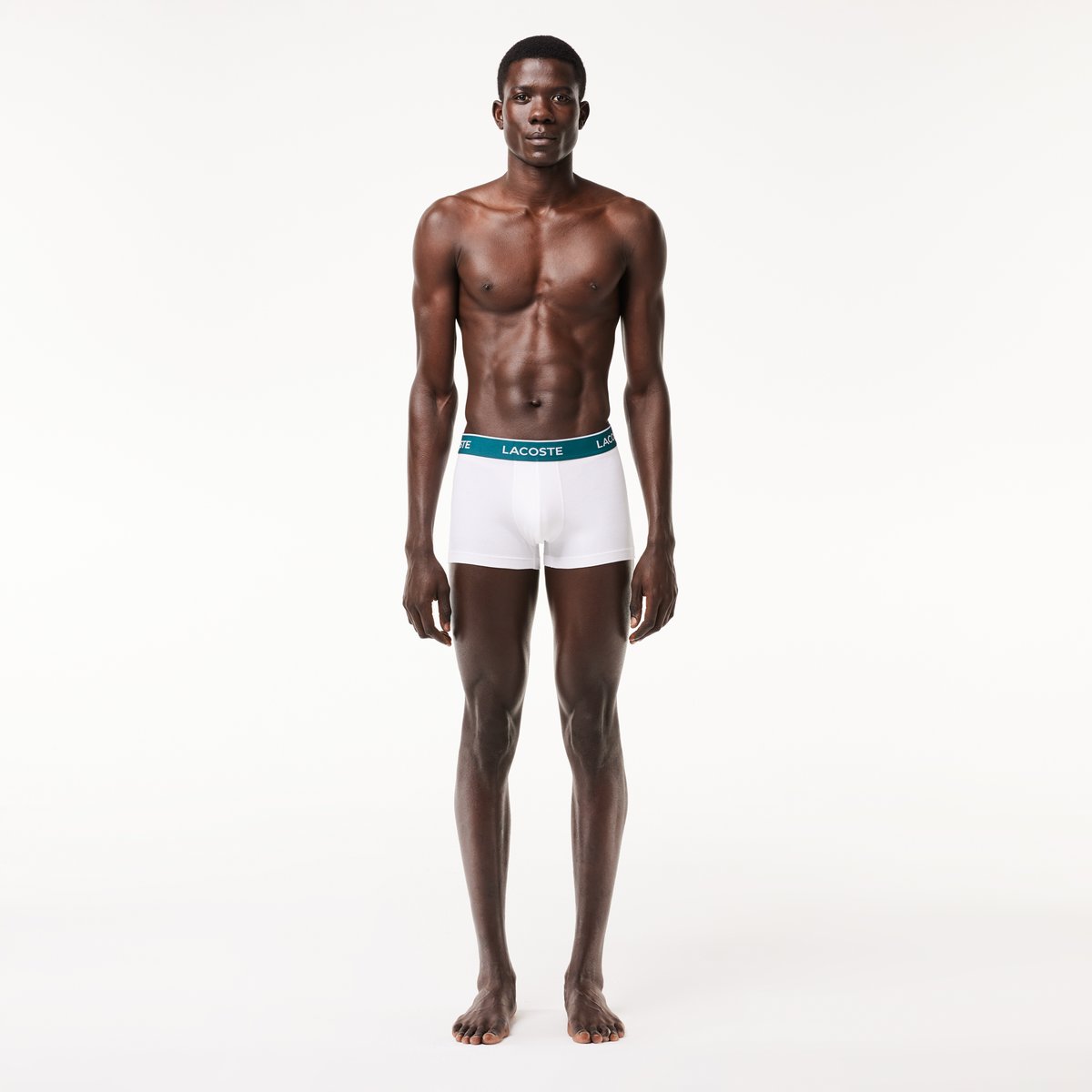 Lot de 3 boxers courts blanc-001, LACOSTE