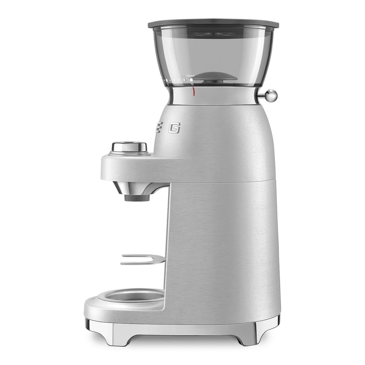 Broyeur à cafe CGF02 aluminium brossé, SMEG