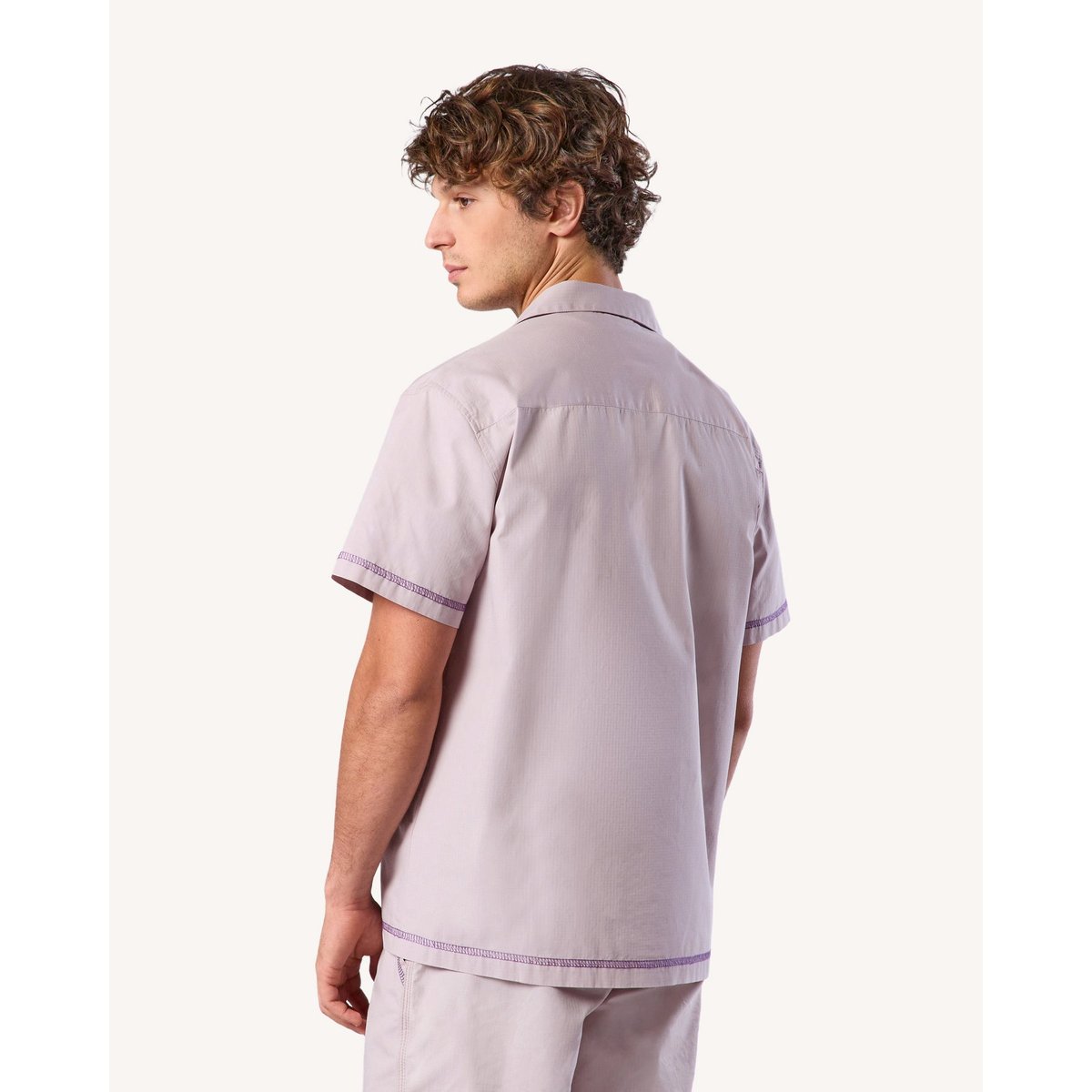 Chemise MILLOT rose grisé, FAGUO