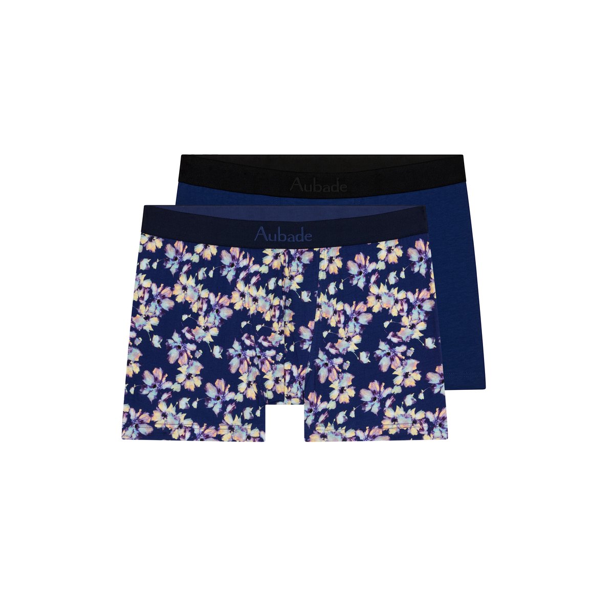 Pack 2 boxers classiques bleu, AUBADE