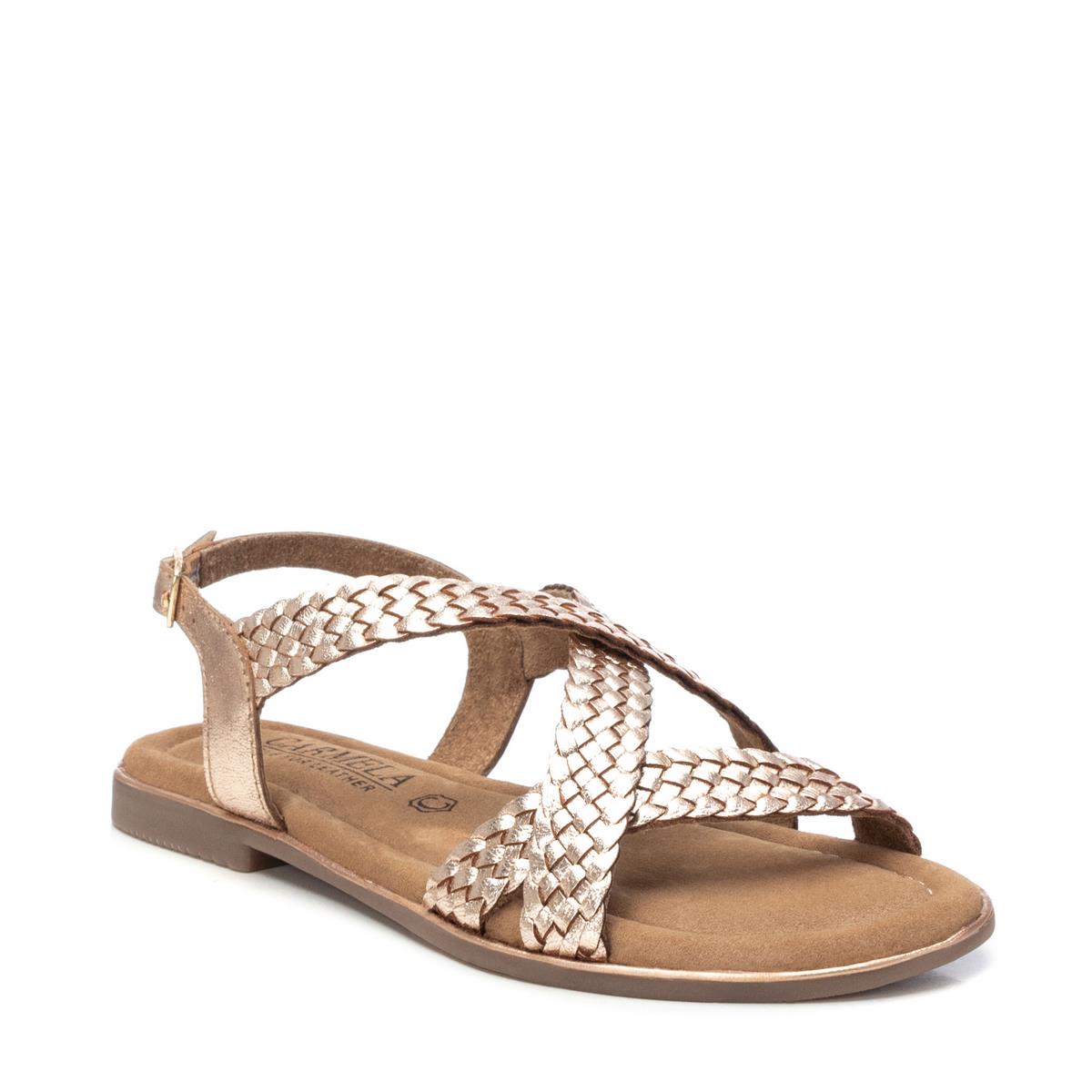 Sandale Plaine Boucle or, CARMELA