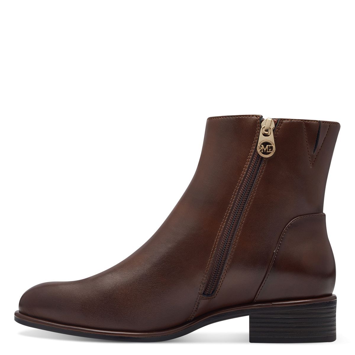 Bottine zippée marron, MARCO TOZZI