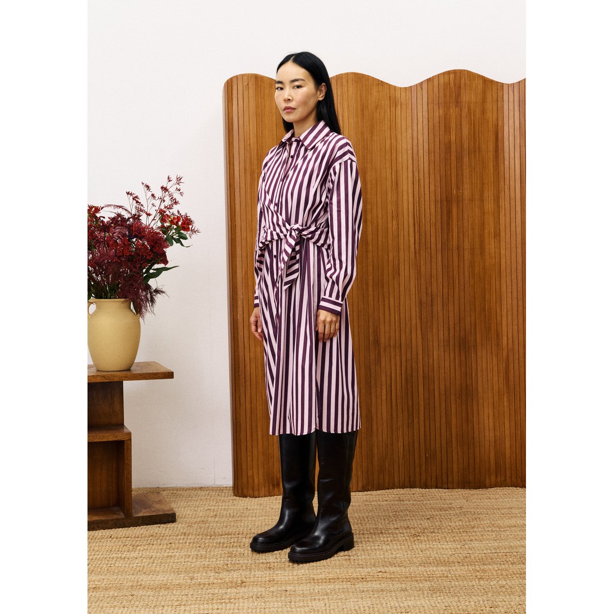 Robe longue AUDRY rose, FRNCH